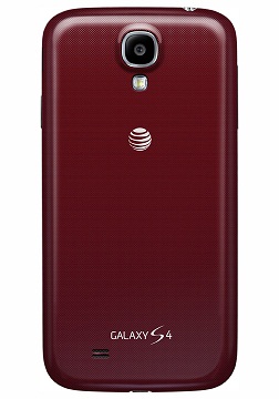 Samsung Galaxy S 4  kolorze Red Aurora (tył) [źródło: blogs.att.net]