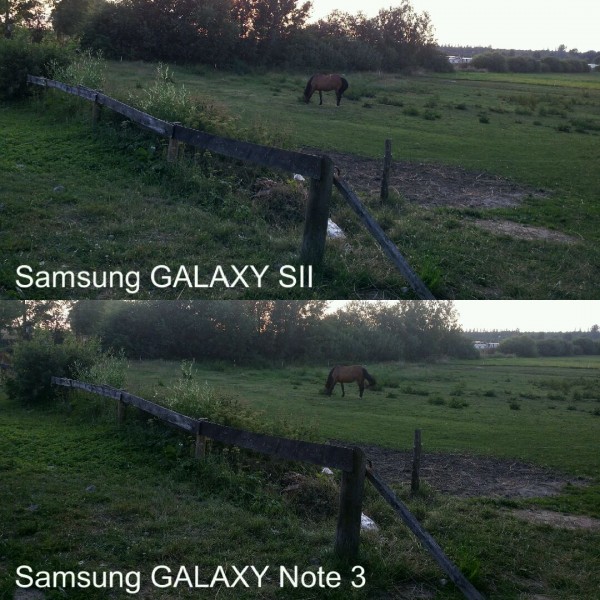 Galaxy S II i Galaxy Note 3 - porównanie zdjęć