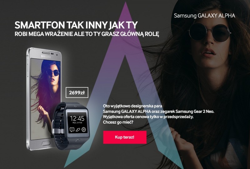 Samsung Galaxy Alpha w przedsprzedaży