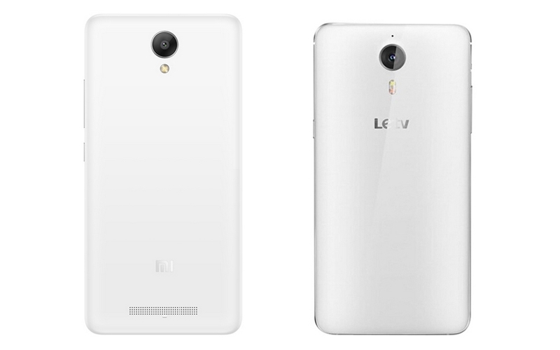Xiaomi Redmi Note 2 Prime i LeTV One - tył / fot. producent