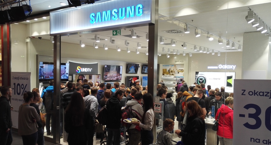 Samsung Brand Store w Kielcach - otwarcie / fot. galaktyczny.pl