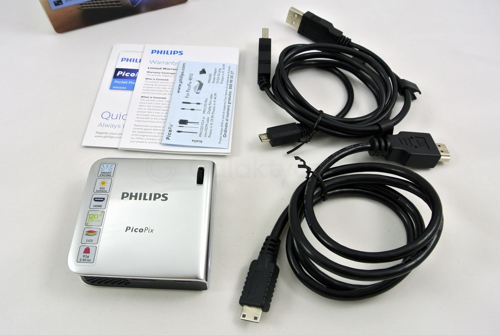 Philips PicoPix PPX4010 - zestaw