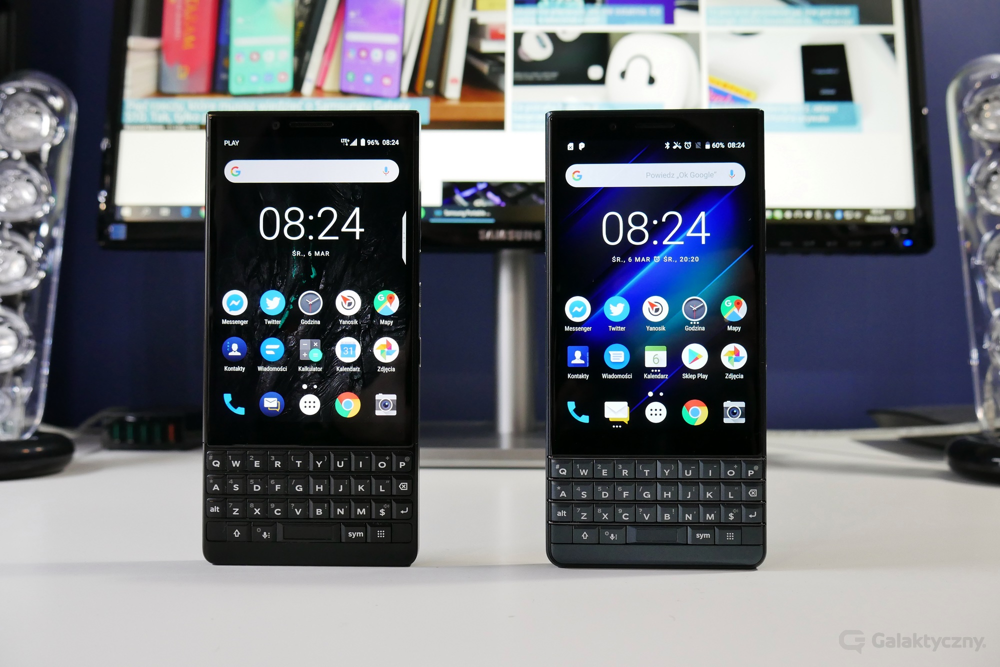 BlackBerry KEY2 (po lewej), BlackBerry KEY2 LE (po prawej)