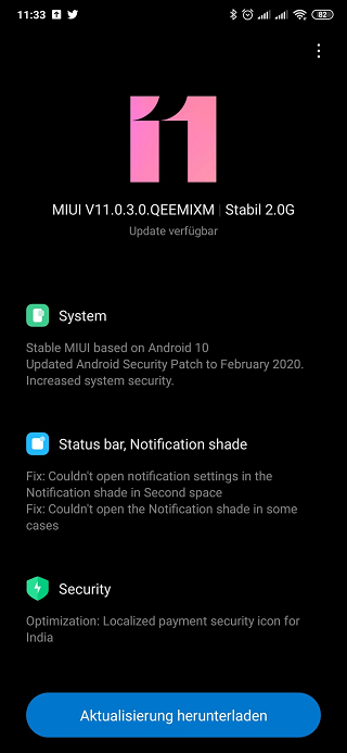 Android 10 dla Mi MIX 3