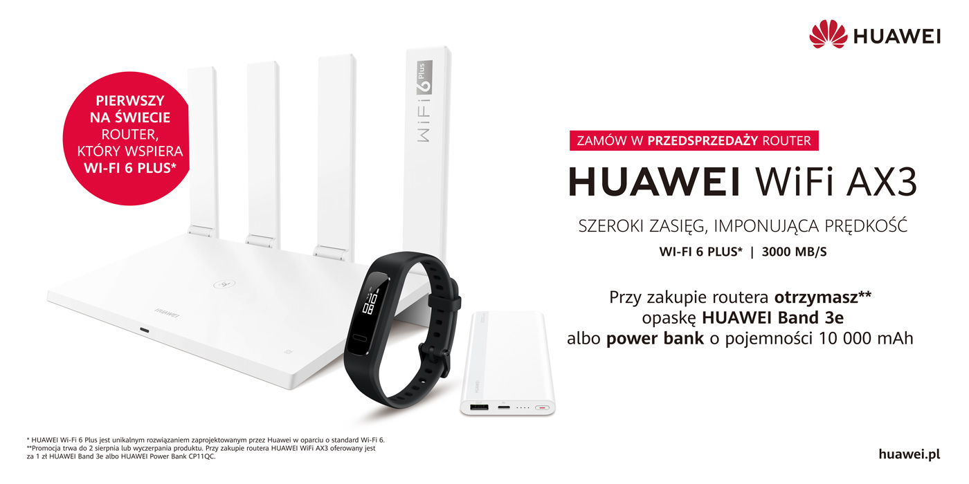 Router Huawei WiFi AX3 w przedsprzedaży