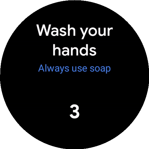 Wear OS - mycie rąk 