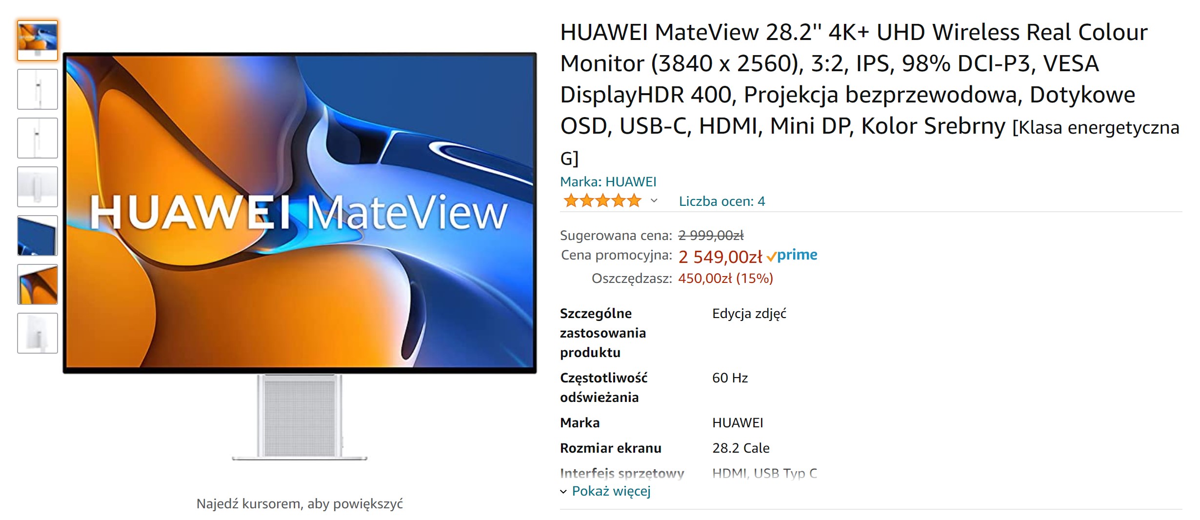 Huawei MateView 28" 