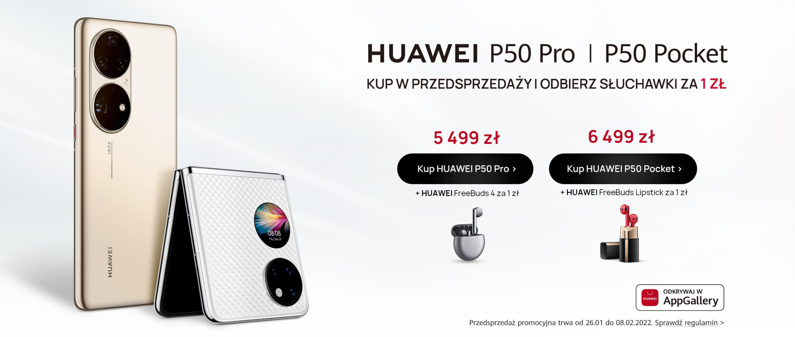 Ceny smartfonów Huawei P50